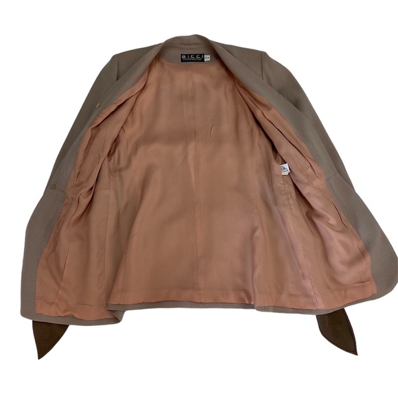 Vintage Bicci Florine Wachter Two Piece Suit Skirt Women 8 Union Made USA Wool - Picture 4 of 15